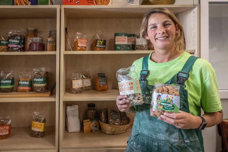 Met Sophyn Greens maakt Linsie inmiddels duizenden kilos pasta met groenten 