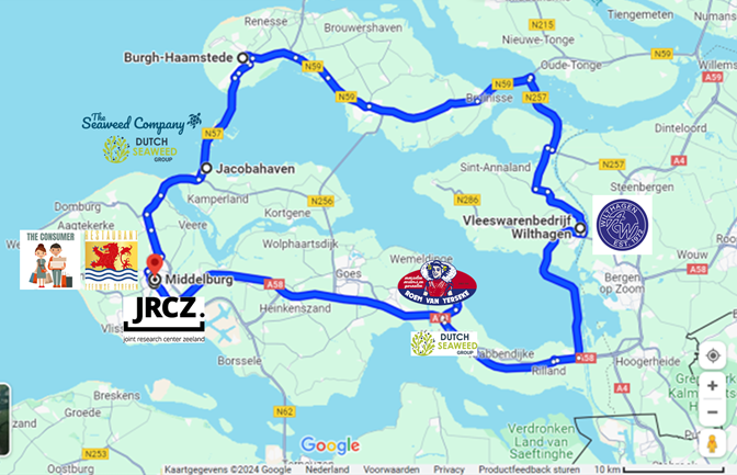 Route Food Challenge Bus 4 juni