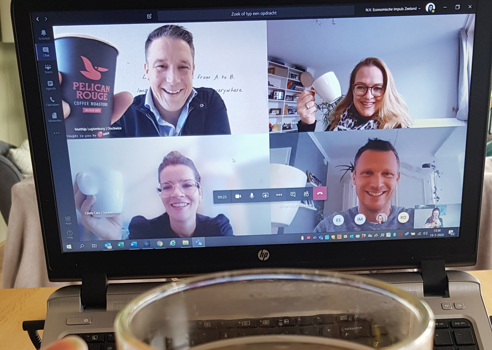 digitaal bakje koffie dockwize