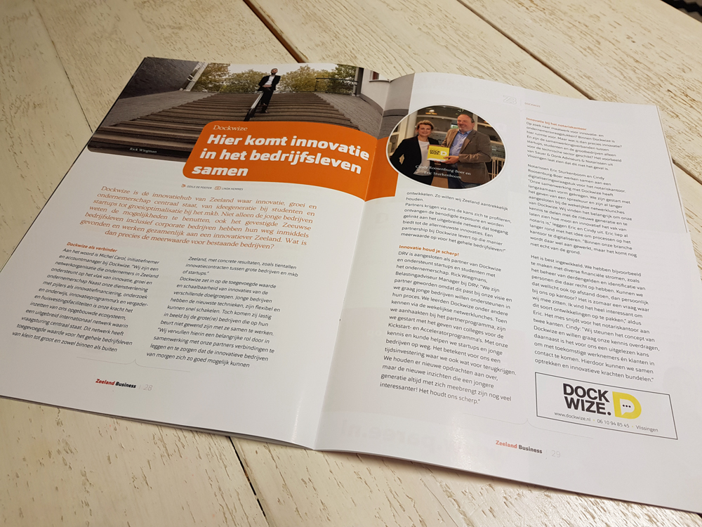 ZB Magazine Dockwize Hier komt innovatie in het bedrijfsleven samen